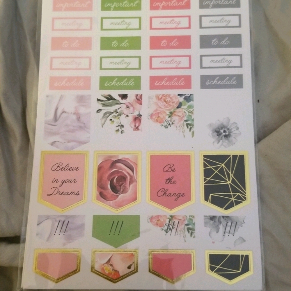 Pen & Gear planner stickers